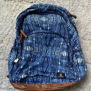 Volcom Blue Tie Dye Laptop Backpack